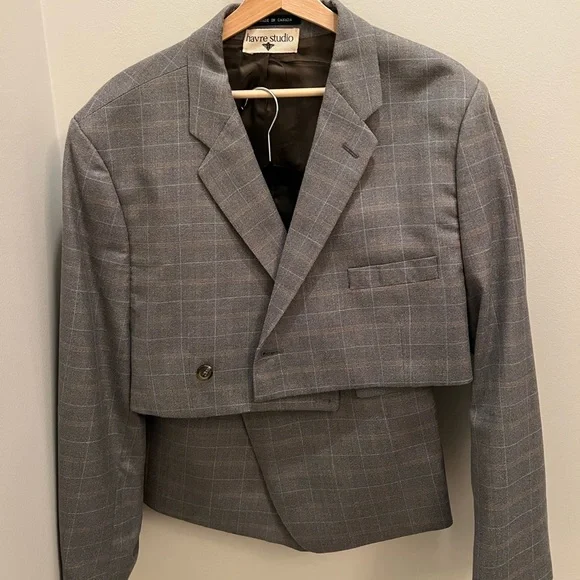 Havre Studio vintage skirt set in pale grey - Picture 5 of 10